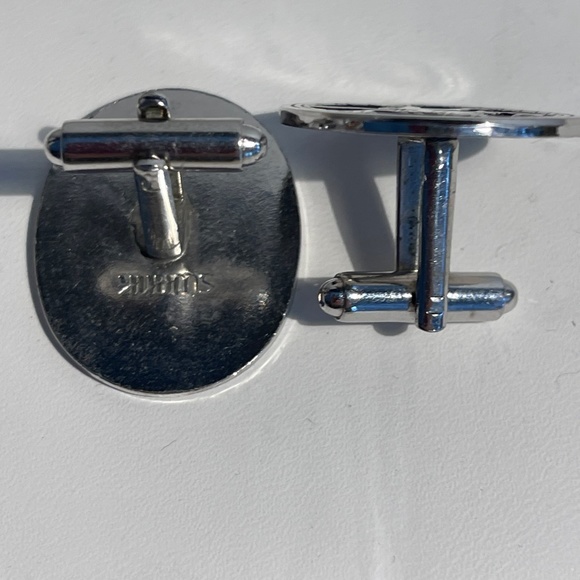 SWANK Silver Tone Dancing Goddess Vintage Cuff Links - Picture 2 of 5